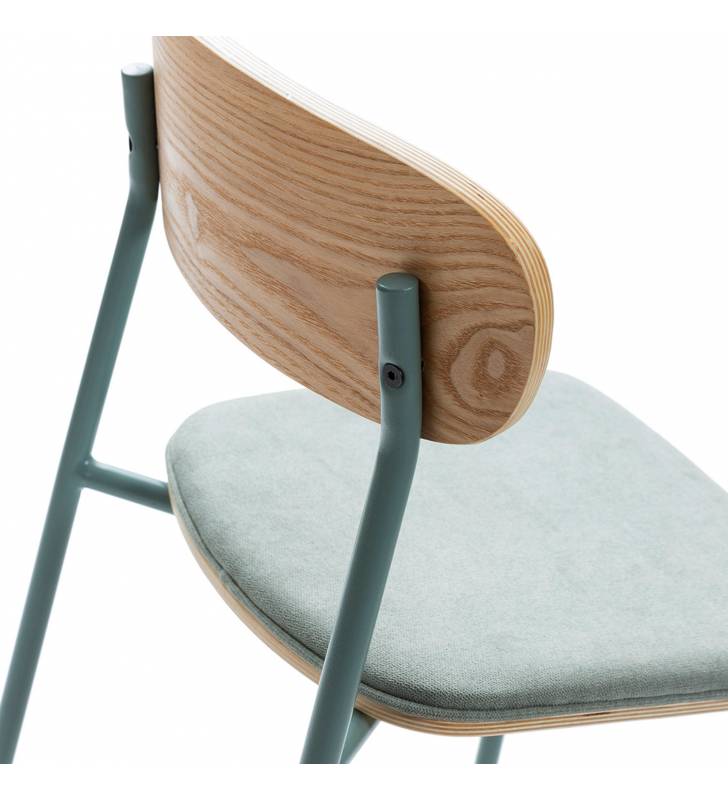 Pack 2 Sillas Altas Cocina Aguamarina Sorenia Detalle Top Mueble