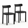 Silla Natural Nara color negro Pack de 2 Topmueble 3