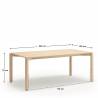 Mesa rectangular ATLAS Madera Topmueble 4