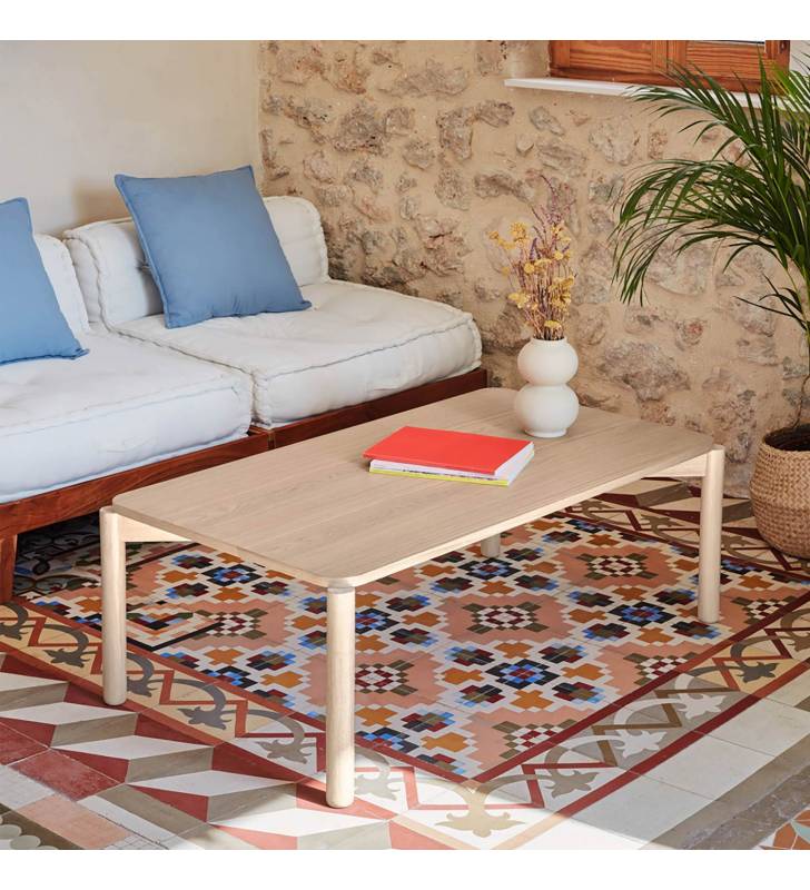 Mesa centro madera Atlas color roble