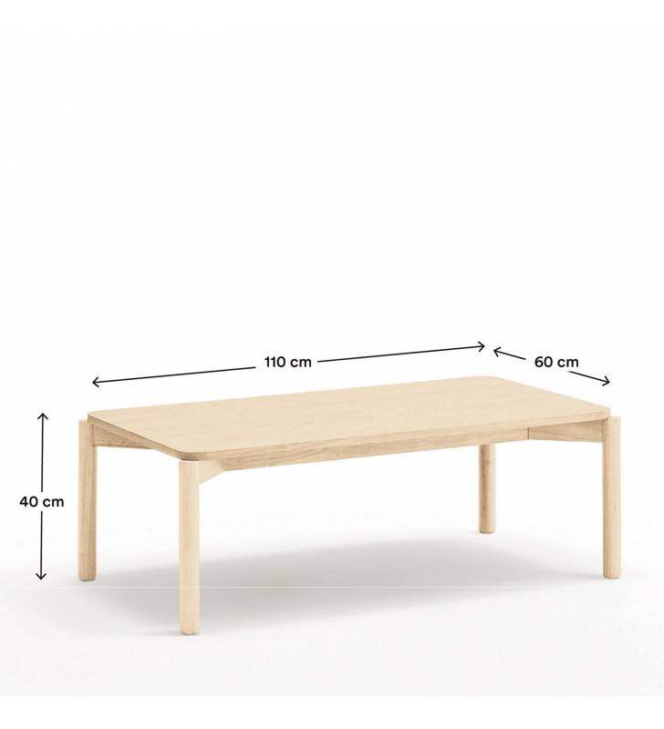 Mesa centro madera Atlas color roble Topmueble 1