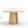 Mesa redonda CEP color madera Topmueble 5
