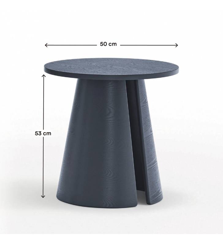 Mesa rincón redonda CEP Azul Topmueble Medidas