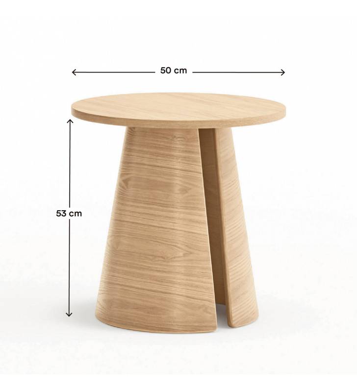 Mesa rincón redonda CEP Madera 3 Topmueble