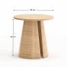 Mesa rincón redonda CEP Madera 3 Topmueble
