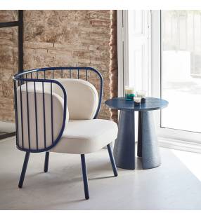 Mesa rincón redonda CEP Azul Topmueble Ambiente