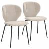 Pack 2 Sillas Comedor Beige Isabella Top Mueble