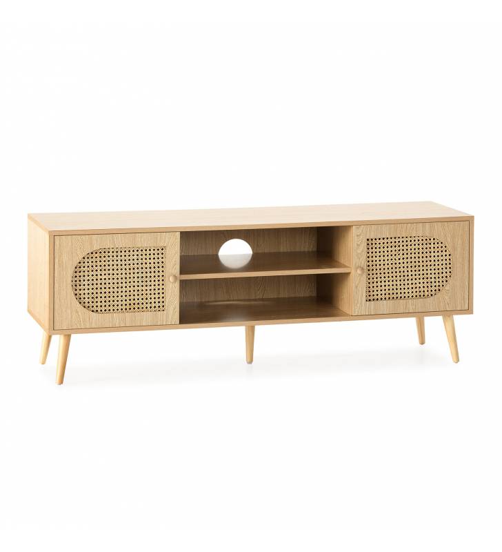 Mueble Tv bajo 140 roble claro Moon TopMueble