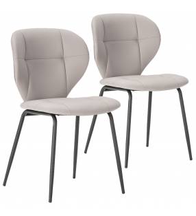 Pack 2 Sillas Polipiel Beige Samantha Top Mueble