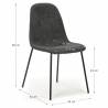 Pack de 4 Sillas Gris Ruth Dimensiones Topmueble