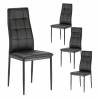 Pack 4 Sillas Negro Chelsea Top Mueble