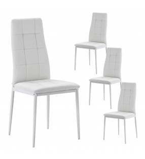 Pack 4 Sillas Blanco Chelsea Top Mueble