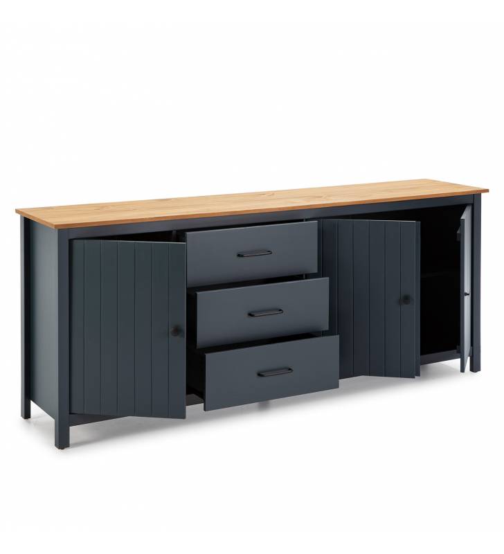 Aparador Azul Oscuro Mora 3P3C Topmueble 2