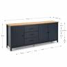 Aparador Azul Oscuro Mora 3P3C Dimensiones Topmueble