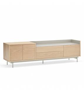 Mueble TV Roble Gris Claro VALLEY Top Mueble