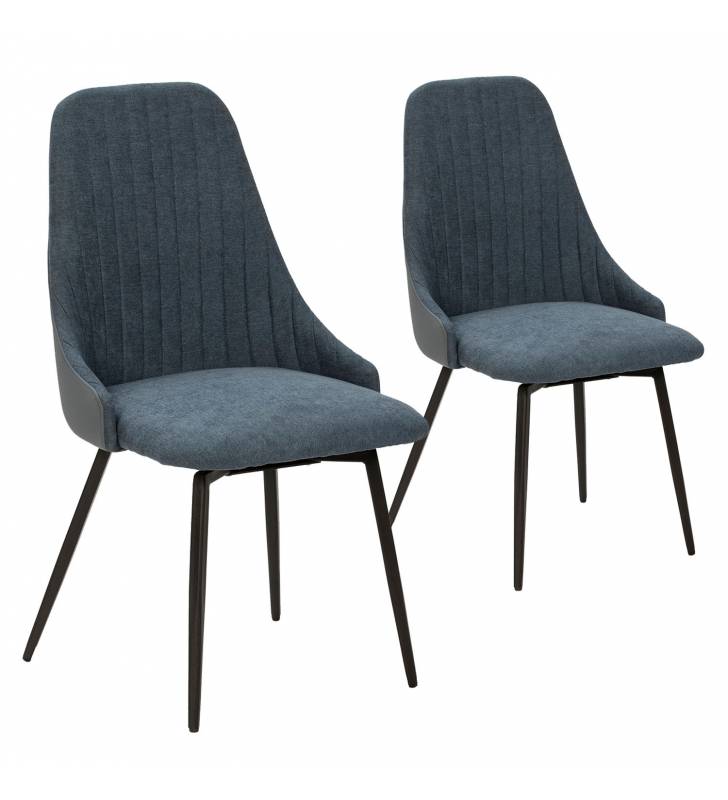 Pack 2 Sillones Giratorios Azul Elena Topmueble
