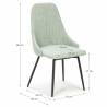 Pack 2 Sillones Giratorios Turquesa Elena Dimensiones Topmueble