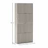 Mueble Zapatero 4 Puertas Layla Dimensiones Top Mueble