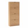 Zapatero Roble 4 Puertas Rachele Top Mueble