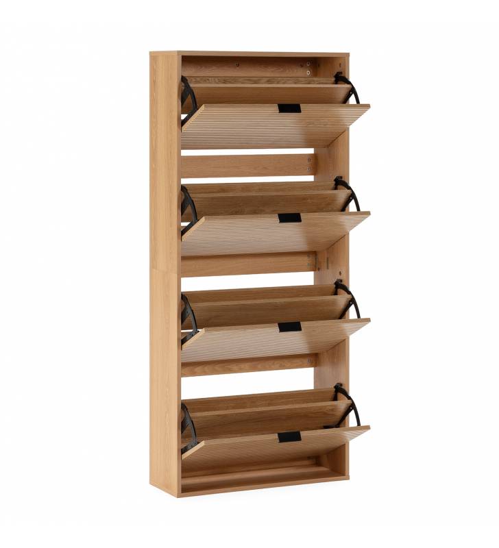 Zapatero Roble 4 Puertas Rachele Top Mueble 2