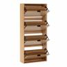 Zapatero Roble 4 Puertas Rachele Top Mueble 2