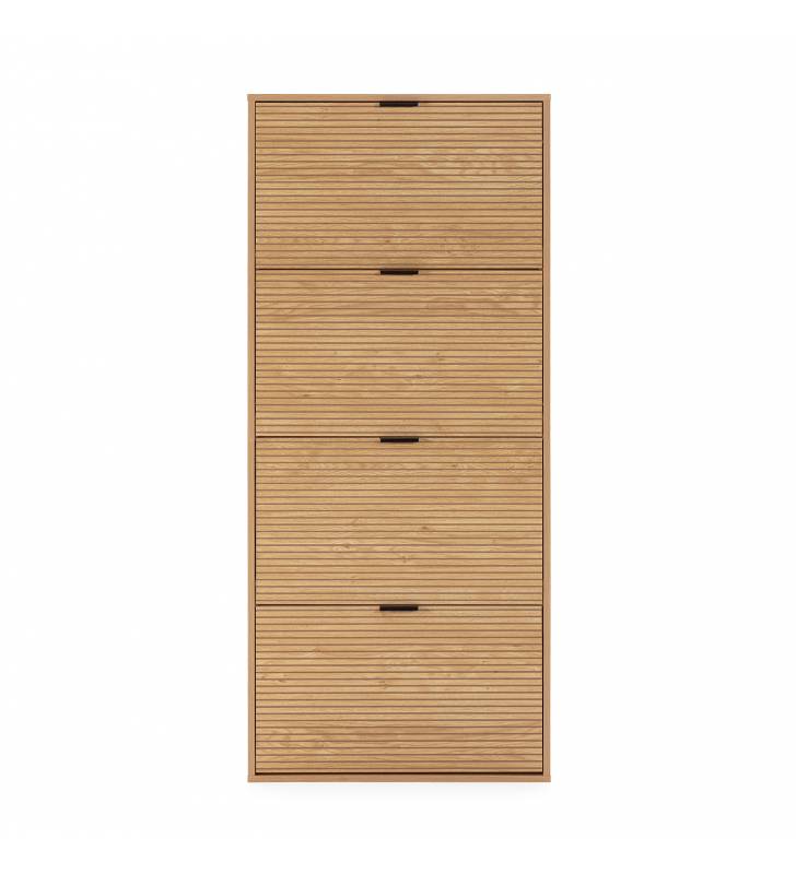 Zapatero Roble 4 Puertas Rachele Top Mueble 3