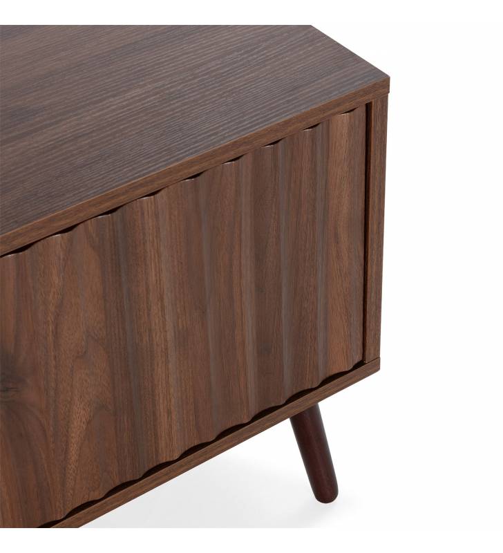Mueble TV 130 cm Nogal 3 Puertas Layla Topmueble Detalle