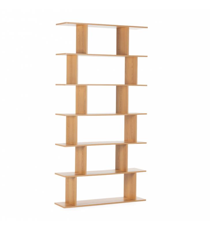 Estantería Salón Irregular Roble Daisy Top Mueble