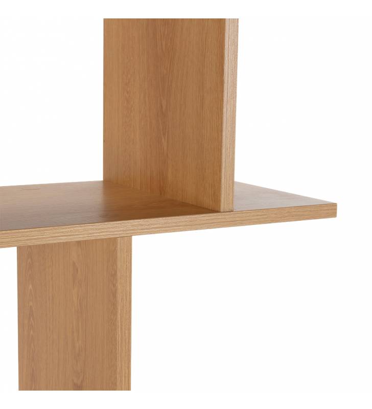 Estantería Salón Irregular Roble Daisy Top Mueble Detalle