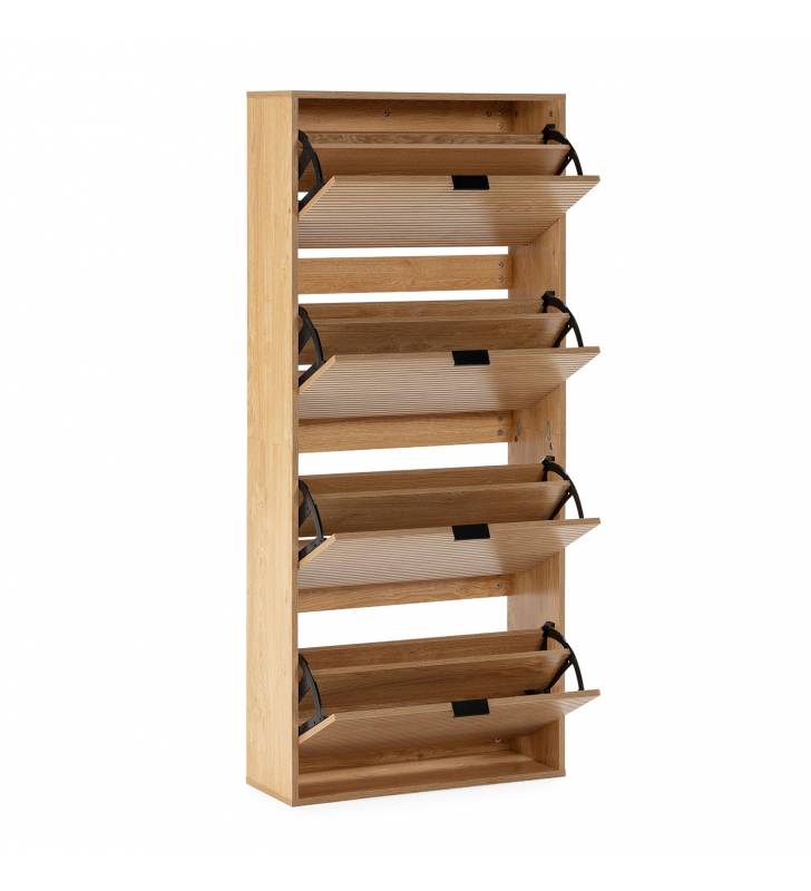 Zapatero Roble 4 Puertas Rachele Top Mueble 2