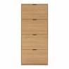 Zapatero Roble 4 Puertas Rachele Top Mueble 3