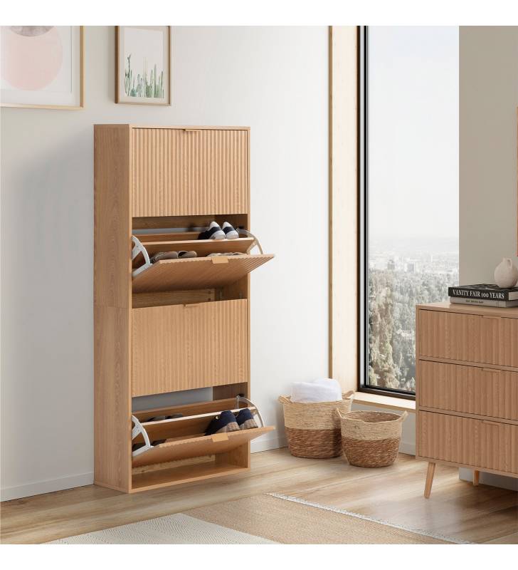 Mueble Zapatero 4 Puertas Layla Ambiente Top Mueble