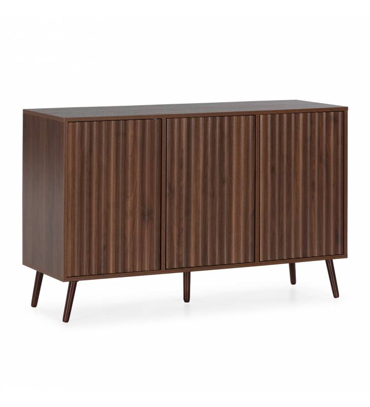 Aparador Nogal 3 Puertas Layla Topmueble