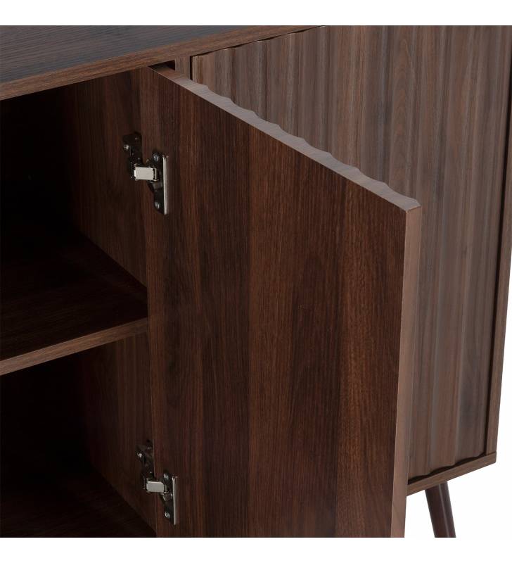 Aparador Nogal 3 Puertas Layla Topmueble Detalle