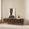 Mueble TV Nogal 4 Puertas Layla Top Mueble Ambiente