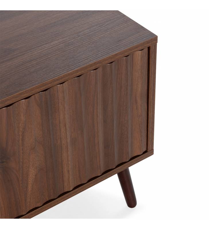 Mueble TV Nogal 4 Puertas Layla Top Mueble Detalle