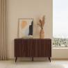 Aparador Nogal 3 Puertas Layla Top Mueble Ambiente