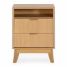 Mesita de Noche Roble 45 cm Himma Top Mueble 3