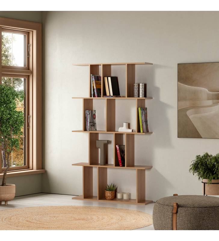 Estantería Decorativa Salón Roble Akane Top Mueble Ambiente