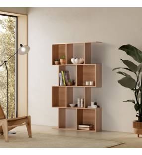 Estantería Salón Geométrica Roble Agan Top Mueble Ambiente