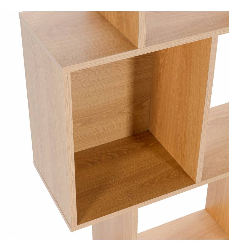 Estantería Salón Geométrica Roble Agan Top Mueble Detalle