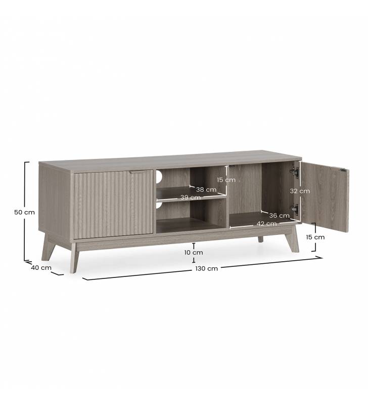 Mueble TV Roble Himma Top Mueble Dimensiones