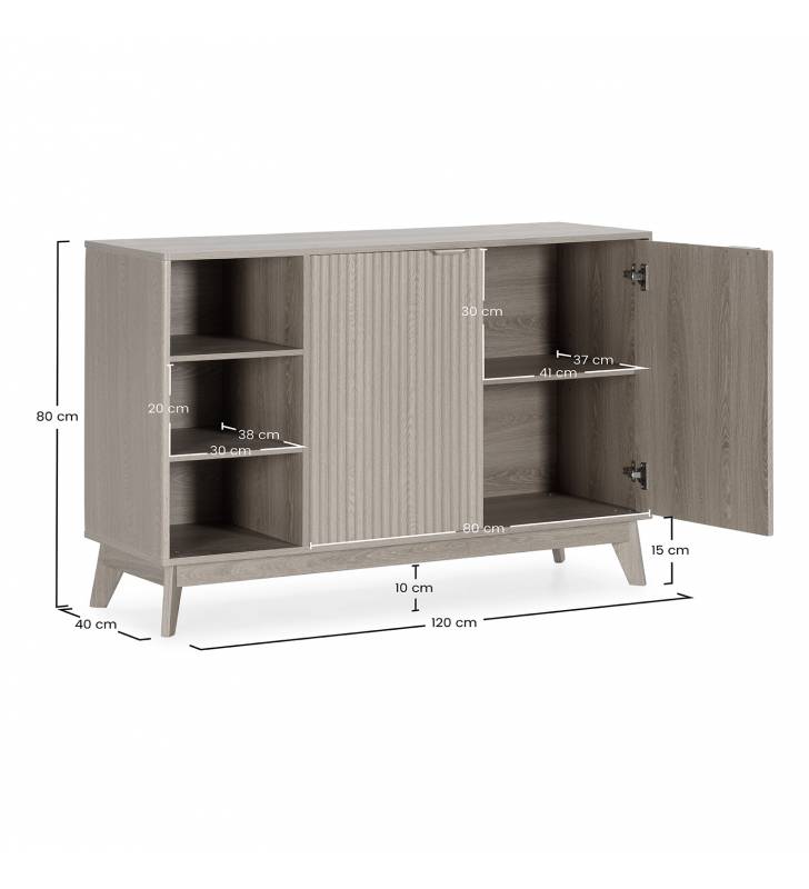 Aparador Salón Roble Himma Top Mueble Dimensiones