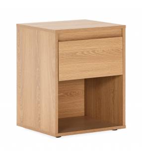 Mesita de Noche Roble 40 cm Tora Top Mueble
