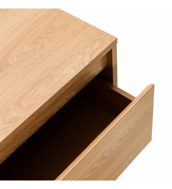 Mesita de Noche Roble 40 cm Tora Top Mueble Detalle