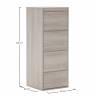 Sinfonier Roble 4 Cajones Tora Top Mueble Dimensiones