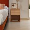 Mesita de Noche Roble Tora Top Mueble Ambiente