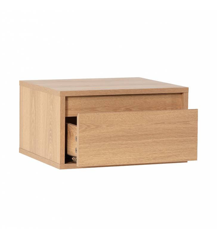 Mesita de Noche Flotante Roble Tora Top Mueble 2