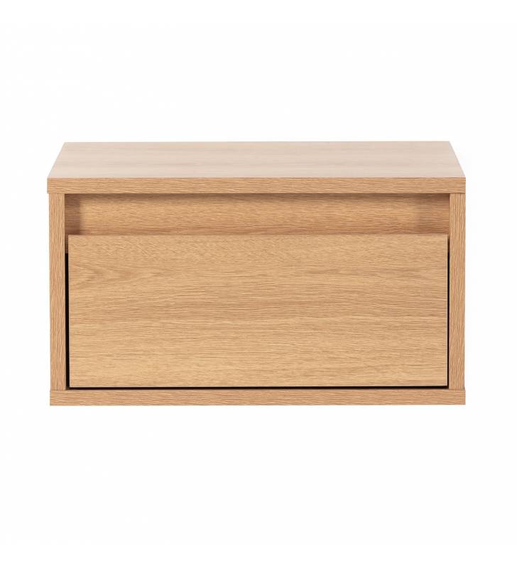 Mesita de Noche Flotante Roble Tora Top Mueble 3