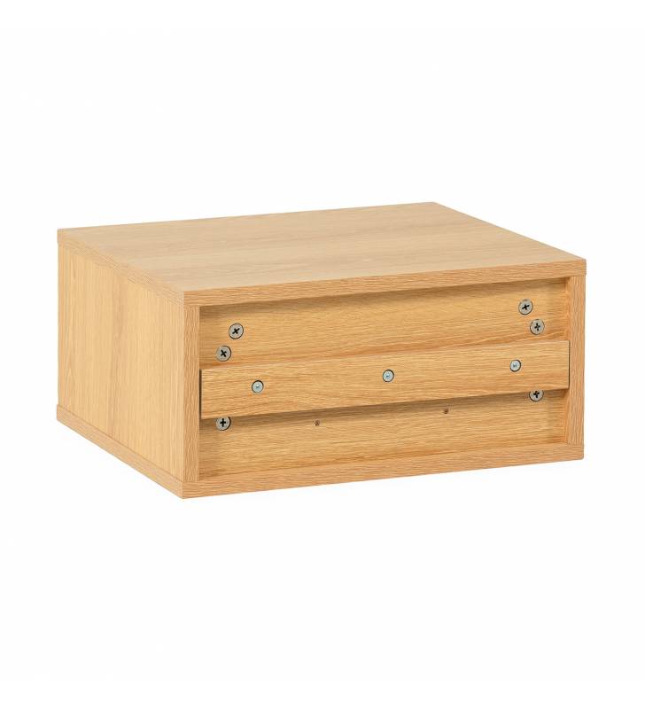 Mesita de Noche Flotante Roble Layla Top Mueble 5